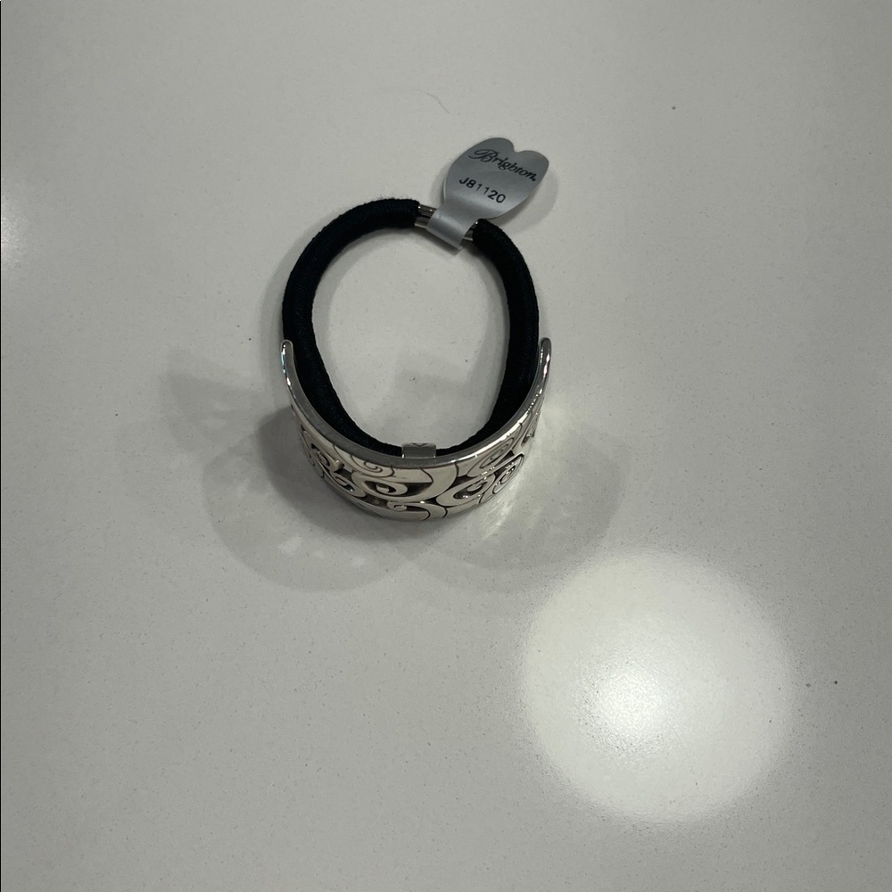 Brighton Swirl Design Silver Hair Tie - Picture 2 of 4